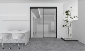 <span class=keywords><strong>Porta</strong></span> Scorrevole in Alluminio e Vetro Moderna ed Efficiente dal Punto di Vista Energetico, Insonorizzata, Personalizzabile per Soggiorno - Product Image 2