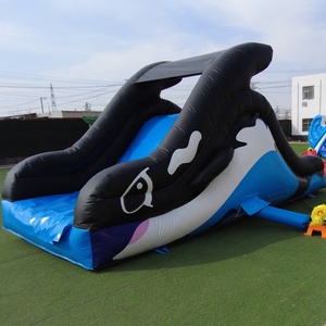 Toboggan aquatique gonflable en forme d'orque, toboggan gonflable commercial en forme de baleine pour la location de fêtes d'enfants - Product Image 2