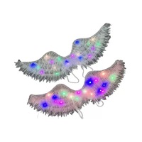 Ailes d'ange en plumes de fée pour adultes, costume de fête de Noël, cosplay, spectacle de danse, carnaval, décoration festive d'Halloween