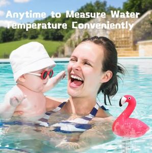 Flamingo <span class=keywords><strong>Thermometer</strong></span> Pool, große Größe einfach zu lesen für Wasser temperatur mit Schnur - Product Image 6