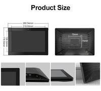 PC industriel tout-en-un Android 10,1 pouces IP65 à écran plat RK3288 2 Go/4 Go/8 Go de RAM 16 Go-128 Go EMMC tactile capacitif HMI