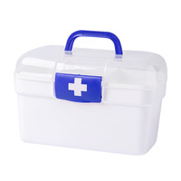 Boîte de premiers soins transparente et étanche, boîte de rangement de premiers soins avec serrure, boîte de rangement de médicaments ménagers