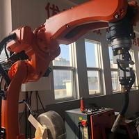 Robot de soudage MIG à six axes personnalisé, boîte de vitesses PLC, marque QJAR, entraînement servo-électrique, IP54, 220V, machine de soudage de tuyaux