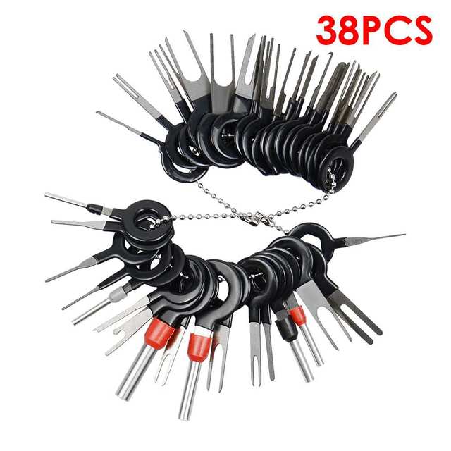 Car Terminal Removal 38Pcs/Set Electrical Wiring Crimp Connector Pin Extractor Kit Automobiles Terminal Repair Hand Tools