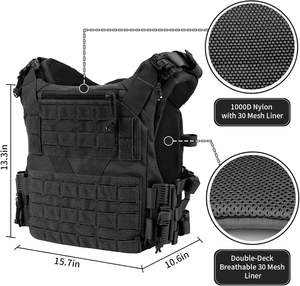 سبوير 3D تنفس الإفراج السريع وحدات سترة التكتيكية قابل للتعديل النايلون التدريب في الهواء الطلق سترة المرجحة - Product Image 5