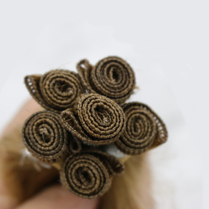 新款纬纱手绑纬纱高品质100% 人发接发，适用于不同颜色的现货，批发价 - Product Image 3