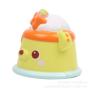 PU Cake Bear Shape Slow <b>Rebound</b> Toy Cartoon Decor Gift for Kids 2-4 Years Unisex - Product Image 3