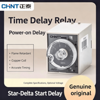 Relais temporisé Chint Star-delta JSZ3Y basse consommation 220V, démarrage 60s, transition 30s, temporisation 10s, 380V