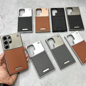 Funda de teléfono de cuero PU sin marco de aromaterapia de lujo S25 24 <span class=keywords><strong>23</strong></span> Marco de Metal <span class=keywords><strong>ultra</strong></span> magnético mate a prueba de golpes - Product Image 1