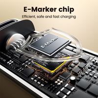 Toocki Magnetic 240W Cable de carga PD3.1 Carga rápida USB C Cable con EMarker Chip Tangle Free Design para iPhone Android