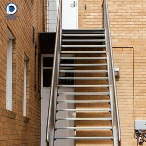 <span class=keywords><strong>Escalera</strong></span> de Escape de <span class=keywords><strong>Emergencia</strong></span> de Metal Galvanizado para Exteriores, Barandilla Vertical de Acero Negro para Edificios, <span class=keywords><strong>Escalera</strong></span> de Seguridad para Exteriores - Product Image 6