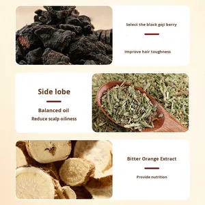 Dầu gội đầu xà phòng axit amin Salvia polygonum multiflorum platycladus arborvitae lá Nhân Sâm Sophora flavescens Angelica khô - Product Image 4