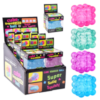 Jouets sensoriels anti-stress en TPR souple en forme de cube rond, nouveaux jouets squishy en forme de cube de maltose pour garçons ou filles, vente en gros