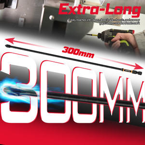 Jeu de 6 embouts de tournevis cruciformes PH2 SQ <span class=keywords><strong>T20</strong></span> T25 extra-longs de 300 mm (12 pouces), résistants aux chocs, avec manche en acier, pointes magnétiques et code couleur - Product Image 6