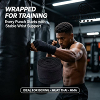 Bandes de boxe élastiques en coton et nylon pour l'entraînement sportif et les arts martiaux, personnalisables