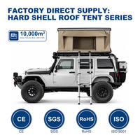 Tente de toit pour hélicoptère en alliage d'aluminium à toit rigide, entièrement automatique, quatre saisons, imperméable, anti-moustiques > 3000 mm pour voiture et extérieur