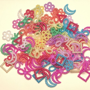 500g perles creuses papillon <span class=keywords><strong>lune</strong></span> fleur carré <span class=keywords><strong>lune</strong></span> perle perles pour la fabrication de bijoux bricolage boucles d'oreilles chaînes collier Bracelet - Product Image 6