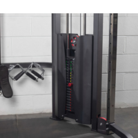 Máquina Multigimnasio de Doble Polea con Sistema de Cables Cruzados, Equipo Avanzado de Alta Resistencia para Entrenamiento de Fuerza de Pecho y Espalda