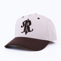 Gorra de Béisbol de Perfil Alto con Logotipo Bordado en 3D Personalizado al por Mayor, Gorra de 5 Paneles con Estructura en A, Dos Colores, Estilo Vintage, Marcas de Streetwear