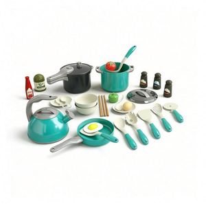 Ensemble de cuisine jouet pour enfants : comptoir, four, robinet, armoire – Jeu d'imitation pour le développement de la narration et l'engagement social - Product Image 1