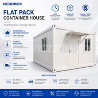 VICDOWEX Maison Conteneur Modulaire Préfabriquée Portable à Montage Rapide Design Contemporain pour Bureau de Chantier Éloigné et Dortoir