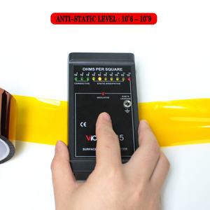 شريط لاصق سيليكون لطبقة البولي إيثيلين المقاوم للحرارة العالية 10 ^ 6 - 10 ^ 9 شريط بوليميد منخفض الاستاتيكي مقاوم للساكنة - Product Image 3