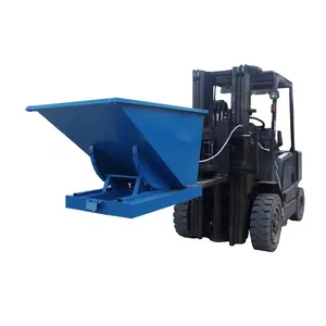 Made In China Industrial Scrap Cheap Car Dump Truck Medium Duty Self Dumping Forklift Hopper Steel Container For Promotion