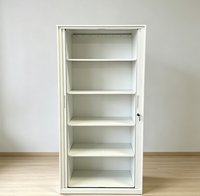 Armoire de classement à portes coulissantes en acier robuste avec serrure pour entrepôt et stockage industriel