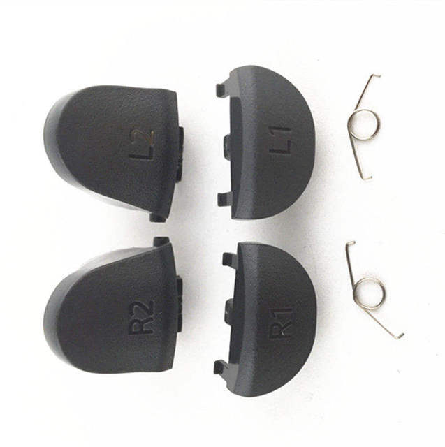 Replacements Trigger Buttons for PS4 Pro JDS 040 JDM 040 for PS4 Pro Controller L2 R2 L1 R1 Buttons Trigger & Spring