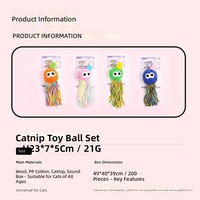 Jouet suspendu moderne pour chat avec boule en peluche, baguette de stimulation anti-ennui, résistant aux morsures et pour le nettoyage des dents, pour chatons