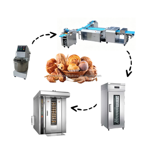 Machine à fabriquer des croissants au chocolat <span class=keywords><strong>Saint</strong></span> Martin, ligne de production de croissants, machine à former des rouleaux feuilletés danois pour usine - Product Image 1
