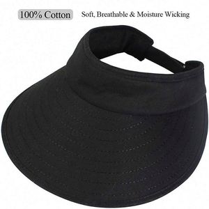 หมวกกันแดดสำหรับผู้หญิง ปีกโค้งขนาดใหญ่ ป้องกันรังสียูวี ปรับแต่งสีและโลโก้ได้ เหมาะสำหรับกีฬา ปั่นจักรยาน ตกปลา กิจกรรมกลางแจ้ง ฤดูร้อน - Product Image 2