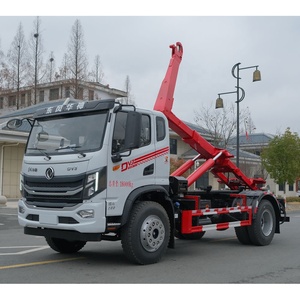 Dongfeng 4x2 Diesel Transmisión manual Autodescarga <span class=keywords><strong>Roll</strong></span> <span class=keywords><strong>off</strong></span> Skip Garbage Truck LHD/RHD Nueva condición para ventas - Product Image 3