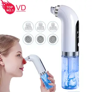 beauty skin small bubble water facial suction kit acne wrinkle comedone ex nose cleaner vacuum blackhead remover machine for man