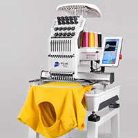 Machine à broder informatisée FUJA de haute qualité, compacte, à 10 aiguilles, à tête unique, pour casquettes, chapeaux, t-shirts, usage domestique et petites entreprises