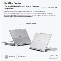 ThinkBook Baru 14.5" 16:10 3072x1920 120Hz IPS Intel Core I7-255H 32GB RAM M.2 2242 PCIe Gen4 Windows 11 Home untuk Rumah & Pelajar