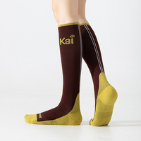 Chaussettes et bas de compression – Chaussettes tricotées respirantes avec logo Spring Body pour adultes, idéales pour le cyclisme, la course et la randonnée