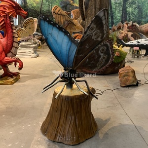 Modelo de Mariposa Morpho Azul Animatrónico Gigante, Escultura de Insecto de Simulación de Tamaño Real para Museo, <span class=keywords><strong>Parque</strong></span> de Exhibición Científica - Product Image 2