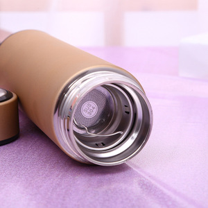 Индивидуальный Логотип 500 мл резиновая краска вакуумная фляга подарок двухслойная бутылка для воды из нержавеющей стали термос, стакан чашки - Product Image 5