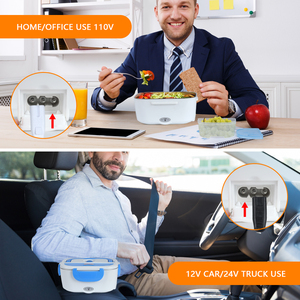 B10-1174 LOGO personnalisé en acier inoxydable boîte à <span class=keywords><strong>lunch</strong></span> électrique <span class=keywords><strong>voiture</strong></span> et usage domestique chauffage chauffe-aliments chauffage alimentaire Portable - Product Image 4