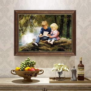 Cổ Phong Cách Cổ Điển Khung Ảnh UV Thân Thiện Với Môi Gỗ Tường Nghệ Thuật Cho Khách Sạn Nhà Khách Trang Trí Nội Thất Phòng Ngủ Ăn Cao Cấp Sống - Product Image 2