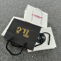 Sac en papier kraft fantaisie personnalisé pour le shopping, impression sur mesure, cadeau, OEM, artisanat, GSM, emballage industriel, surface, articles, pièces