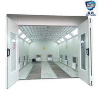 Cabine de peinture à chauffage rapide à haute température, écologique, brûleur diesel Riello, cuisson à 80°C, 18 kW, qualité industrielle, automobile