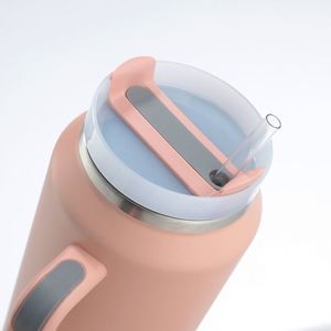 Gobelet de voyage isotherme en acier inoxydable de 64 oz avec poignée, anti-fuite, portable, pour la conservation du froid et du chaud au quotidien - Product Image 3