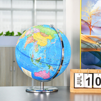 Globe terrestre rotatif en métal de 305mm géographie carte du monde Globe géographie pour l'éducation modèle Globe, outil d'éducation de la géographie scolaire