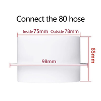 Clapet de régulation pour conduite d'air frais en aluminium/alliage d'aluminium et plastique, design moderne, avec clapet pour systèmes CVC