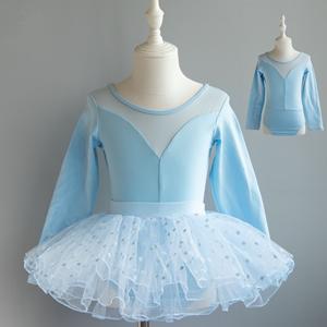 Pakaian Tari Balet Anak Perempuan, Gaun Tutu Lengan Panjang, Rok Balet, Pakaian Balerina, Penampilan Senam - Product Image 3