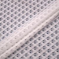 Tissu en dentelle de coton à motif de feuilles en guipure, polyester et élasthanne, léger, doux, confortable, tricoté pour vêtements