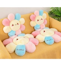 Nouveau design, coussin en forme de tournesol super doux en coton PP, pour chambre à coucher, canapé, chaise, décoration de pièce, vente en gros, adorable oreiller jouet