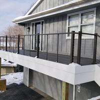 HIMOWAY Nouveau style de garde-corps de balcon en câble d'acier inoxydable